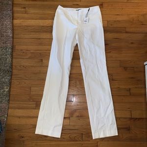 Tahari Terry Pant Joey White